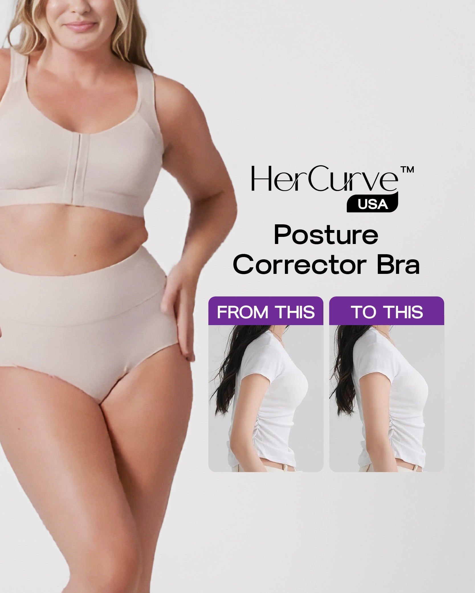 HerCurve™ USA Posture Corrector Bra