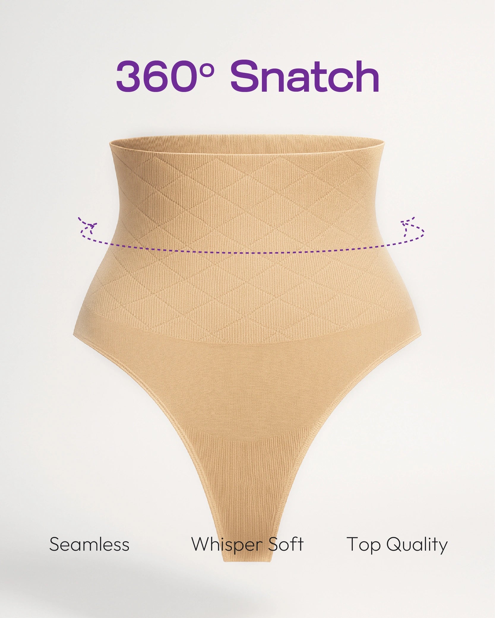HerCurve™ USA High-Waisted Shapewear Tummy Control Thong
