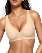 HerCurve™ USA Deep V Wireless Seamless Bra